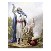Abraham que ofrece encima de Isaac Tarjetas Postales