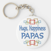 Abrazos de la papá llavero personalizado
