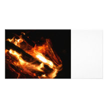 abre una sesión la fotografía de las llamas tarjetas personales con fotos