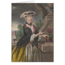 Abril es una mujer - alegoría 1767 felicitacion 