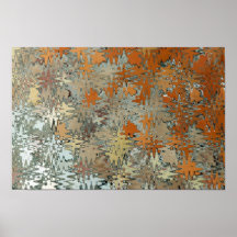 Abstracción del mosaico de Gaudi Poster