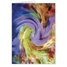 Abstract Painting Swirl Cartoes