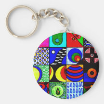Abstracto Llaveros Personalizados