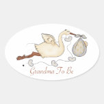 Abuela a ser colcomanias de oval personalizadas