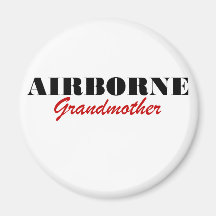 Abuela aerotransportada imán de frigorifico
