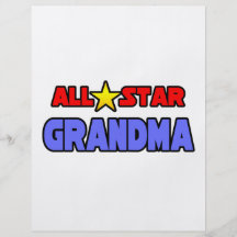 Abuela de All Star Tarjetas Publicitarias