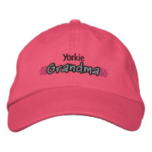 Abuela de Yorkie Gorra De Béisbol Bordada