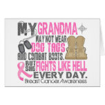 Abuela del cáncer de pecho de las placas de identi felicitaciones