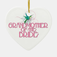 Abuela del colibrí de la novia ornaments para arbol de navidad