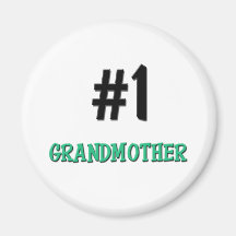Abuela del número 1 imán para frigorifico