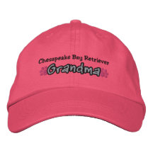 Abuela del perro perdiguero de bahía de Chesapeake Gorras De Béisbol Bordadas