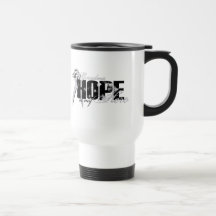 Abuela mi héroe - esperanza del pulmón tazas