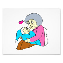 Abuela y bebé grahpic arte fotografico