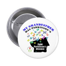abuelo - conciencia de Parkinson de las mariposas Pins