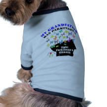 abuelo - conciencia de Parkinson de las mariposas Ropa Perro