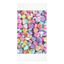 Abundancia de mensajes del amor tarjeta con foto personalizada