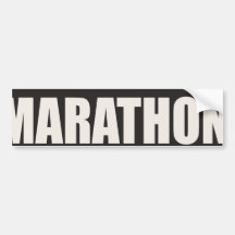 Acabadora del maratón pegatina de parachoque