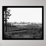 Acampamento militar cerca de Culpeper, VA 1863 Poster