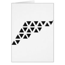 Acantilados del triángulo - negro tarjetas