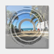 Acceso de la playa de BEAACC Imán De Frigorífico