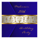 Accesorio de oro azul elegante 25to del terciopelo