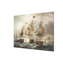Acción de Camperdown, el 11 de octubre de 1797, gr Lona Envuelta Para Galerias