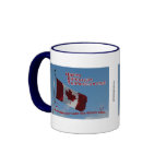 Acción de gracias-Bandera feliz de O Canadá… Taza