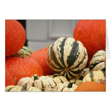Acción de gracias de Halloween de la calabaza de l Felicitación