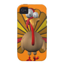 Acción de gracias divertida Turquía iPhone 4/4S Fundas