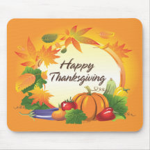 Acción de gracias feliz 5 Mousepad