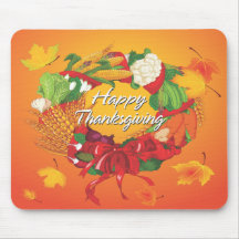Acción de gracias feliz 6 Mousepad Alfombrillas De Ratón