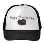 Acción de gracias feliz (cornucopia del art déco) gorros bordados