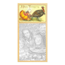 Acción de gracias feliz Photocard del vintage Tarjetas Personales Con Fotos