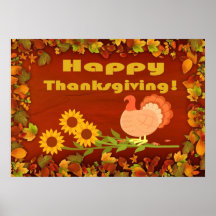 Acción de gracias feliz poster