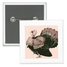 Acción de gracias feliz Turquía Pins