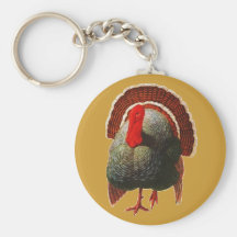 Acción de gracias Turquía del vintage Llaveros