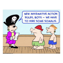acción positiva somalí de los piratas anuncio