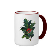Acebo del vintage taza
