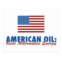 Aceite americano: Energía alternativa real Tarjetas Postales