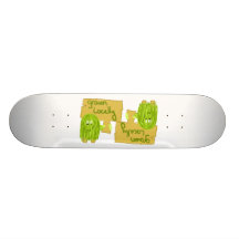 Aceituna producida localmente tabla de skate