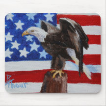 Aceo Mousepad de Eagle de la libertad Alfombrilla De Raton