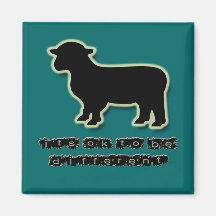 Aceptable para ser una oveja negra diferente imán de frigorifico
