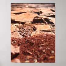 Acera natural del ladrillo posters