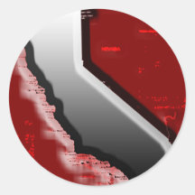 Acero de California Etiqueta Redonda