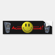 ¡Aciiiiiiid! Etiqueta De Parachoque