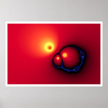 Aclaración azul roja poster