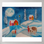 acobarde el arte popular $9,95 de la luna de la es poster