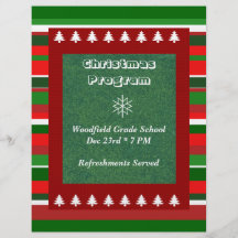 Acontecimiento adaptable: Programa del navidad Flyer A Todo Color