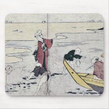 Acopio de las almejas Ukiyoe Tapetes De Ratón