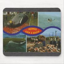 Acores Caca un Baleia, vintage alfombrillas de raton 
